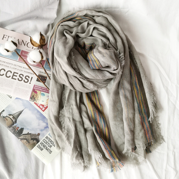 Шал от акрил и имитационен кашмир, плоско тъкане, топъл, марка Rulan Spinning