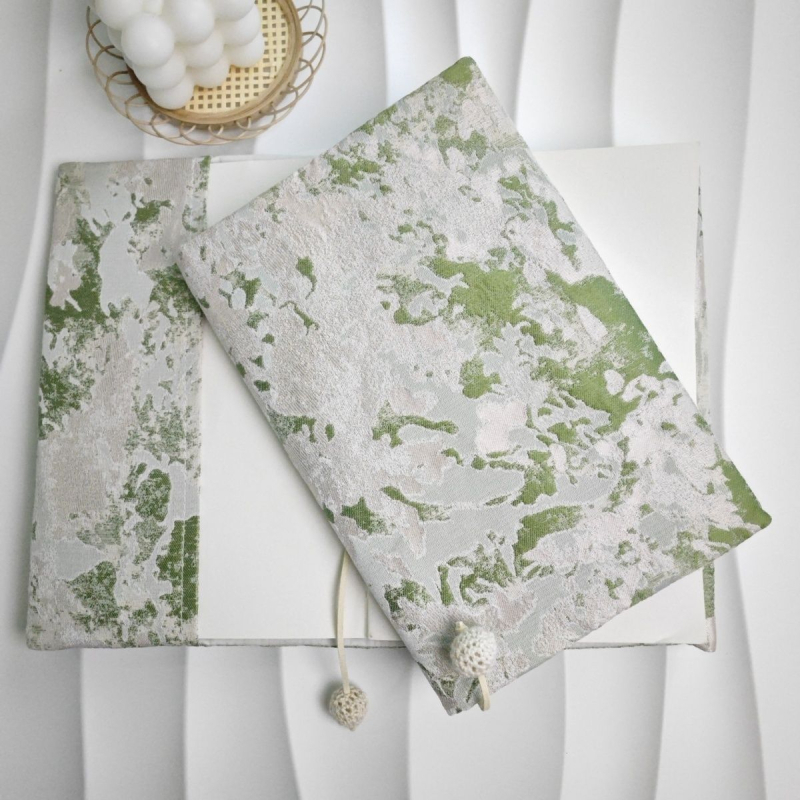 Husă A5 pentru notebook cu broderie pe pânză, reglabilă — Brand: Qiu ling; Material: Pânză; Producător: Qiu ling.