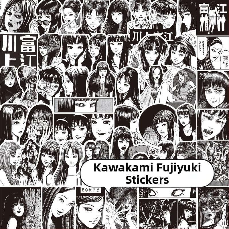 Σετ αυτοκόλλητων για ημερολόγιο με θεματολογία τρόμου μάνγκα; αυτοκόλλητα με κόλλα; ιαπωνικό στυλ; εκτύπωση