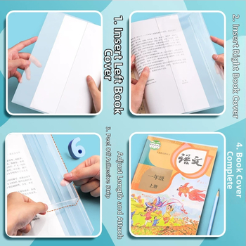 Átlátszó könyvborító készlet 7–9. osztályos tanulóknak, PP anyag