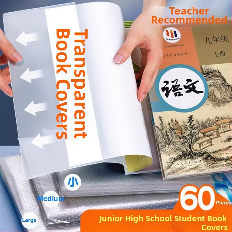 Átlátszó könyvborító készlet 7–9. osztályos tanulóknak, PP anyag