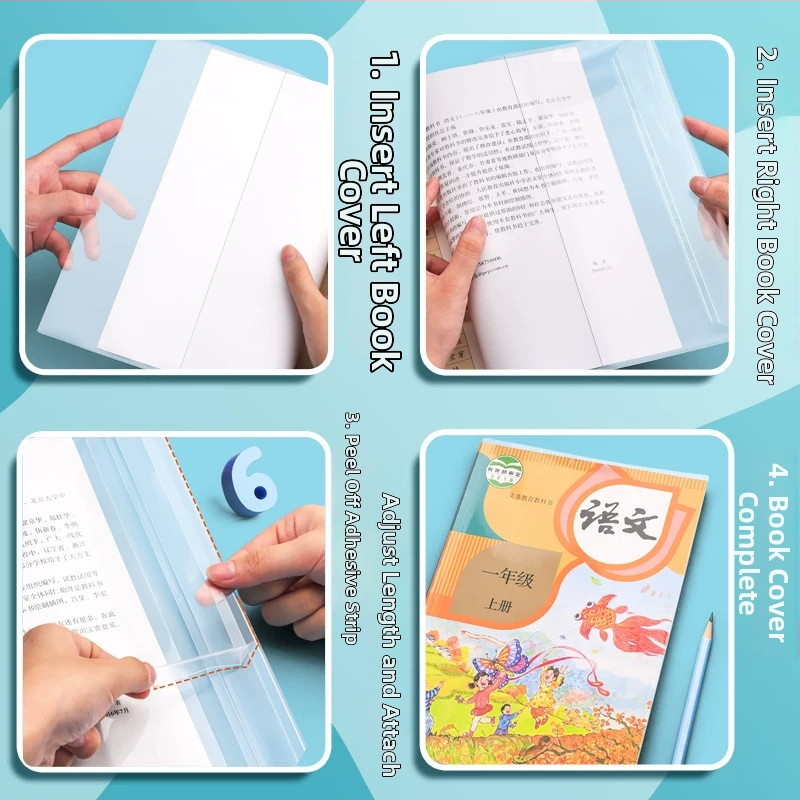 Priehľadný súbor obalov na učebnice pre žiakov 7.–9. ročníka strednej školy, PP materiál