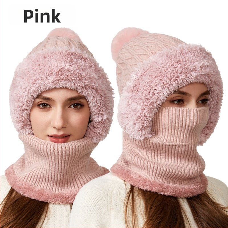 Σετ πλεκτό καπέλο και φουλάρι με υψηλή ελαστικότητα (Ακρυλικό νήμα; Μονόχρωμο; Για ενήλικες γυναίκες; Χειμώνας)