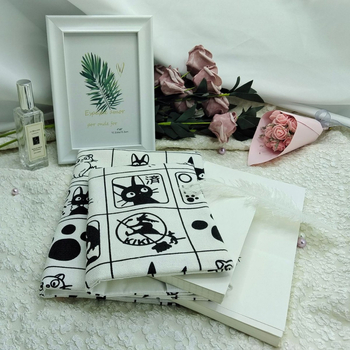 Notesztartó, kézzel készített vászonból csipkés szegéllyel — Qiu Ling; anyag: vászon; ajándék: igen; alkalmas pároknak, barátoknak, gyerekeknek, osztálytársaknak