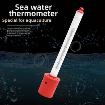 Θερμόμετρο θαλασσινού νερού με σώμα από πλαστικό/ανοξείδωτο ατσάλι και προστατευτικό κάλυμμα – πλωτό θερμόμετρο για ιχθυοκαλλιέργειες, Κωδικός Προϊόντος 150, Κορυφαία Κατηγορία