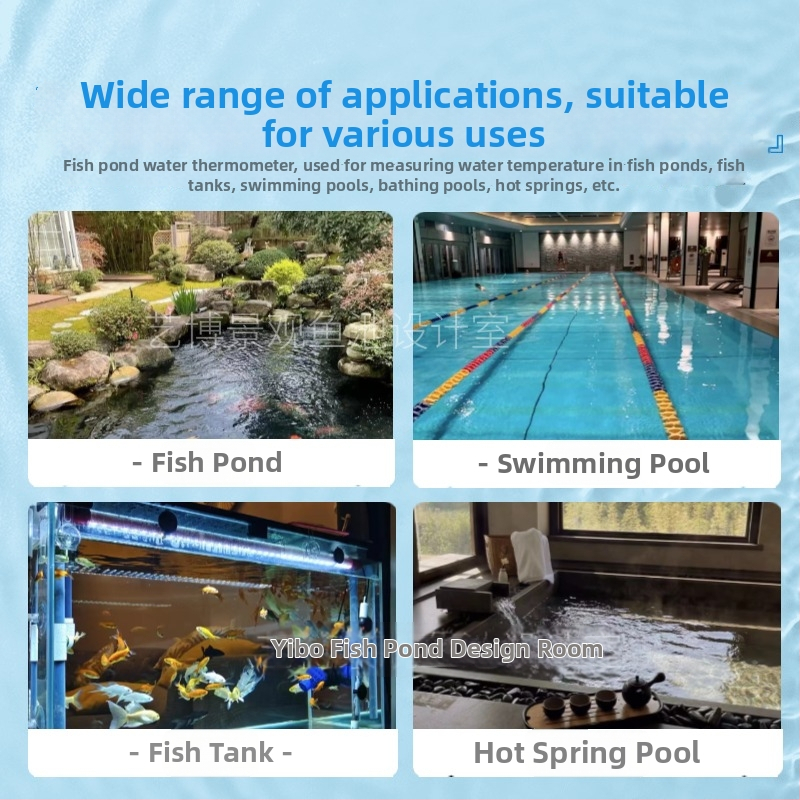 Θερμόμετρο koi λίμνης – εξωτερικό επιπλέων θερμόμετρο για λίμνες, πισίνες και κήπους