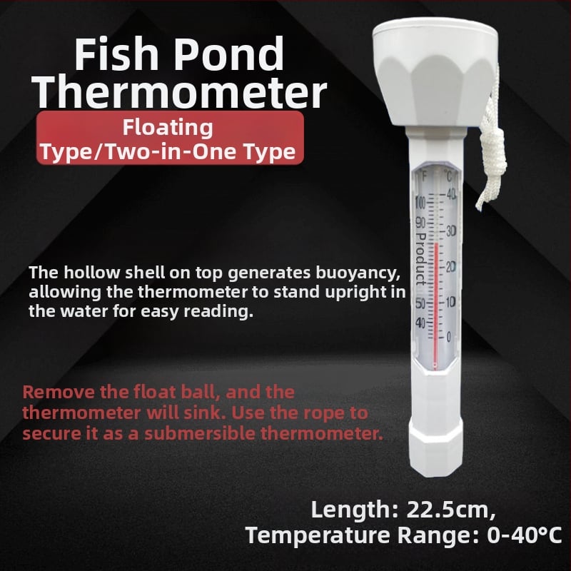 Θερμόμετρο koi λίμνης – εξωτερικό επιπλέων θερμόμετρο για λίμνες, πισίνες και κήπους