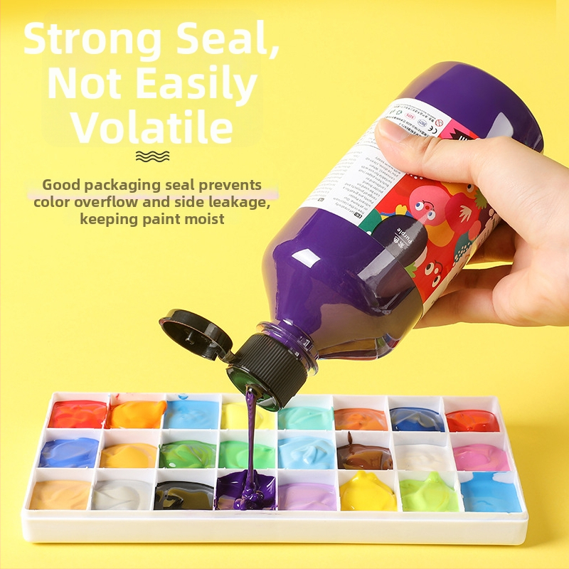 Гуаш комплект за рисуване Yijia, бутилкова опаковка, за начално училище и детска градина