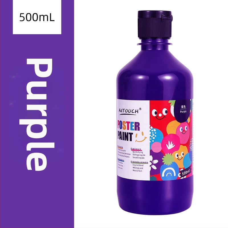 Гуаш комплект за рисуване Yijia, бутилкова опаковка, за начално училище и детска градина