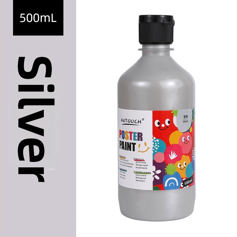 Гуаш комплект за рисуване Yijia, бутилкова опаковка, за начално училище и детска градина