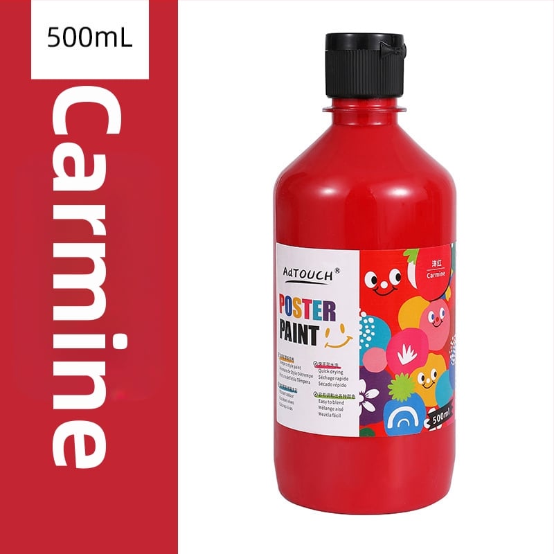 Гуаш комплект за рисуване Yijia, бутилкова опаковка, за начално училище и детска градина