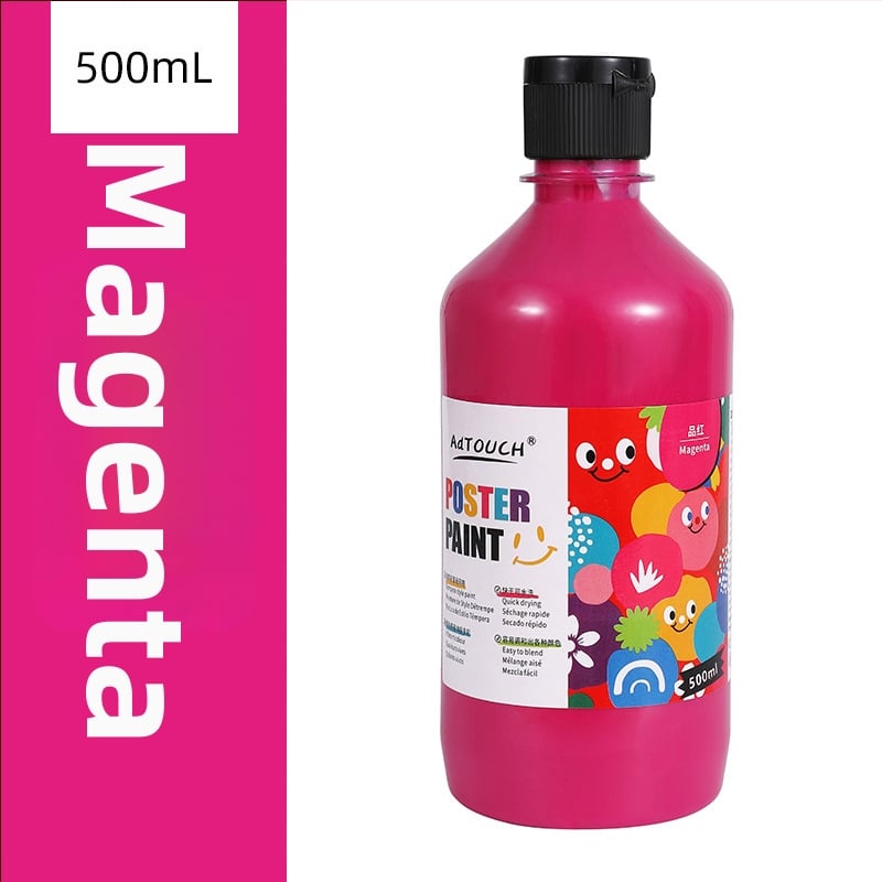 Гуаш комплект за рисуване Yijia, бутилкова опаковка, за начално училище и детска градина