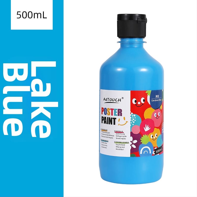 Гуаш комплект за рисуване Yijia, бутилкова опаковка, за начално училище и детска градина