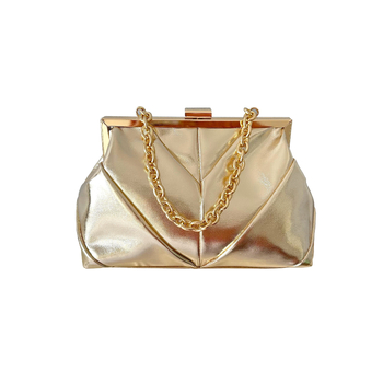 PU večernja clutch s dumpling oblikom, Dumpling Bag stil, unutarnja podstava od najlona, ID džep, otvoreni džep, zatvarač s latch mehanizmom, meka, jesen 2024