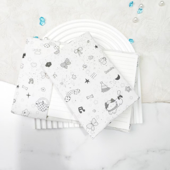 Textil füzetfedél karikatúra motívummal, állítható védőtok naplóhoz — Qiu ling