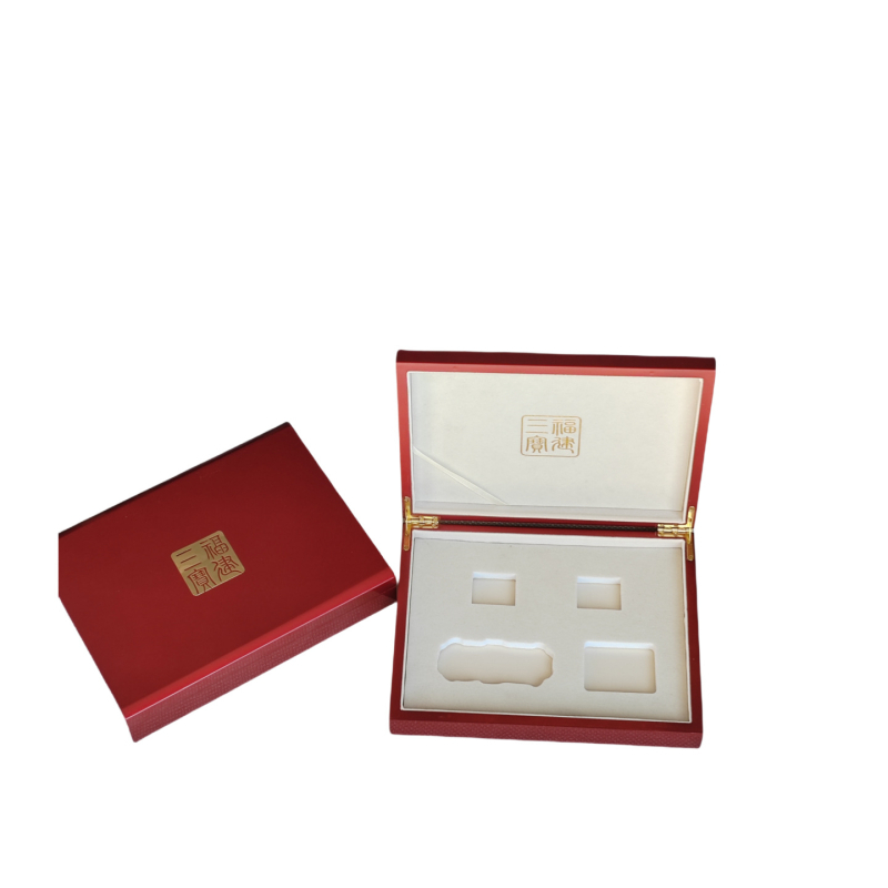 Ξύλινο κενό δώρου κουτί για συσκευασία χαπιών Pien Tze Huang Angong Niuhuang, μοντέλο 013, υλικό: ξύλο (fiberboard), τεχνική: ζεστή εκτύπωση με ασημένιο φινίρισμα, επένδυση: EVA βαμβάκι