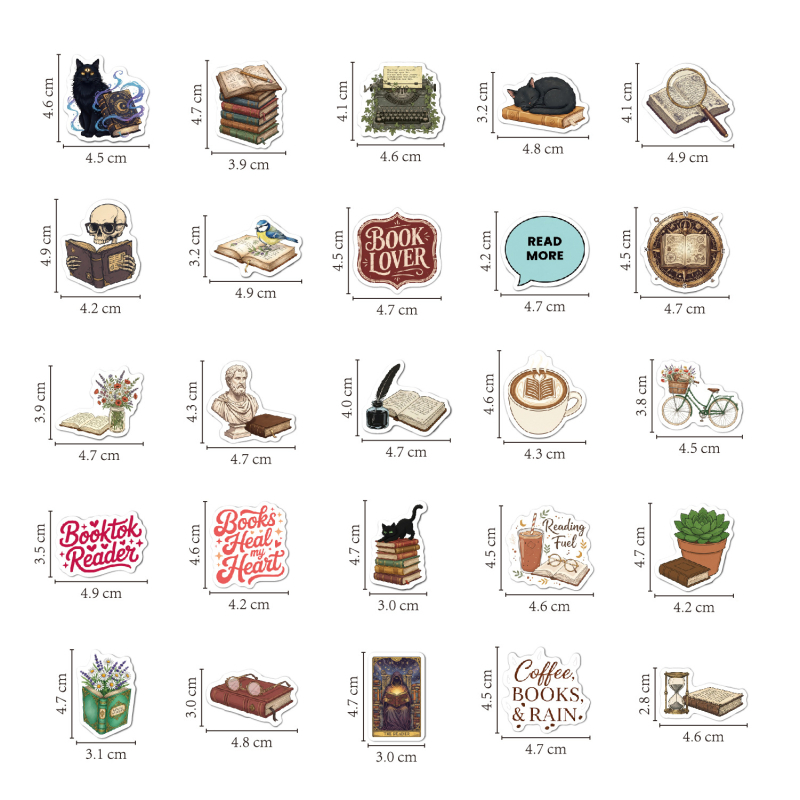 Σετ ρετρό αυτοκόλλητων βινυλίου για σημειωματάρια και θήκες τηλεφώνου, 100 τεμάχια, αδιάβροχα, UV-ανθεκτικά, αντοχή σε λιπαρές ουσίες και γρατσουνιές, αυτοκόλλητα με αφαιρούμενο κόλλα