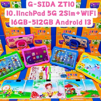 GYerekeknek szánt tablet SIM + Wi‑Fi, 4G hívási funkció; 8‑magos 1,5 GHz processzor; 500GB flash memória; 8MP kamera; GPS navigáció