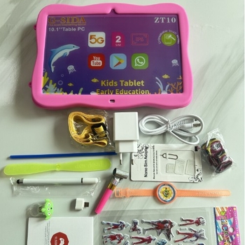 GYerekeknek szánt tablet SIM + Wi‑Fi, 4G hívási funkció; 8‑magos 1,5 GHz processzor; 500GB flash memória; 8MP kamera; GPS navigáció