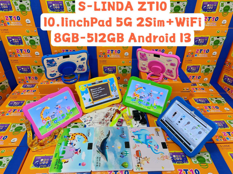 GYerekeknek szánt tablet SIM + Wi‑Fi, 4G hívási funkció; 8‑magos 1,5 GHz processzor; 500GB flash memória; 8MP kamera; GPS navigáció