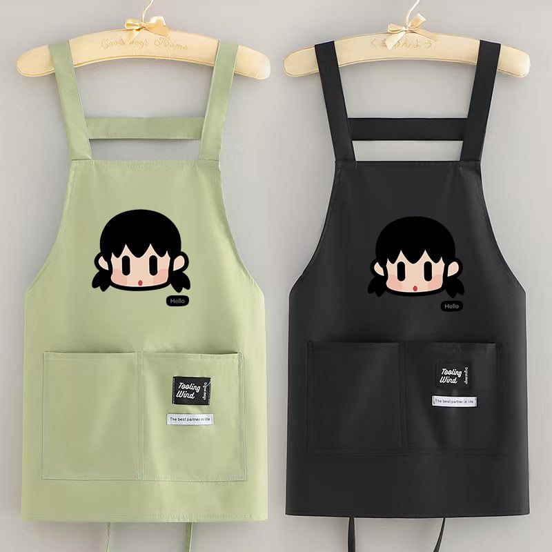 Főzőkötény, ujj nélküli, PVC, vízálló, divatos