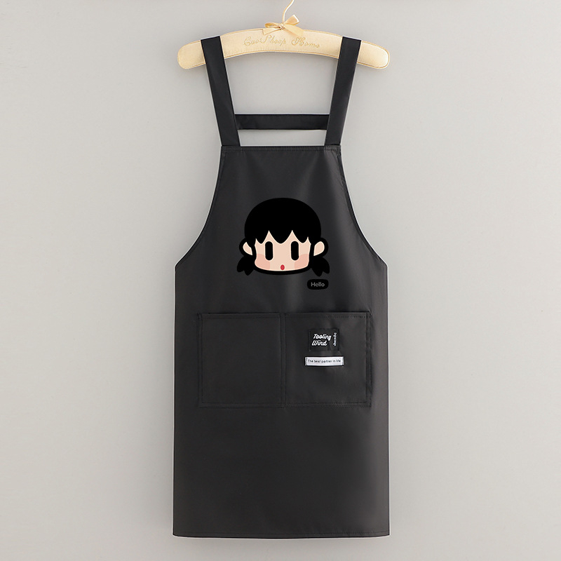 Főzőkötény, ujj nélküli, PVC, vízálló, divatos