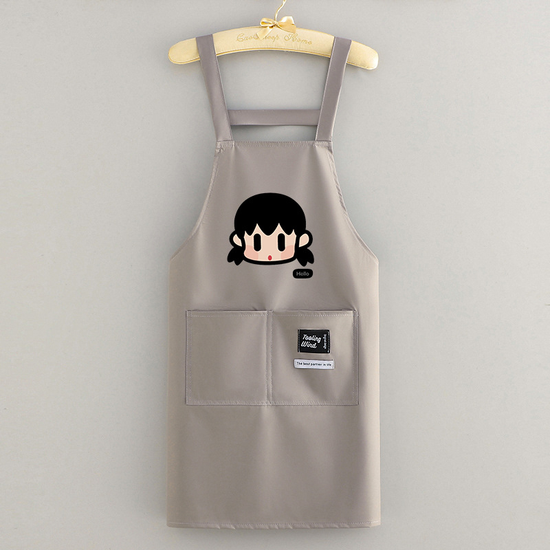 Főzőkötény, ujj nélküli, PVC, vízálló, divatos