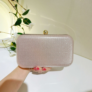 PU kožna četvrtasta clutch torbica s kopčom, džep za telefon, tvrdi kućište