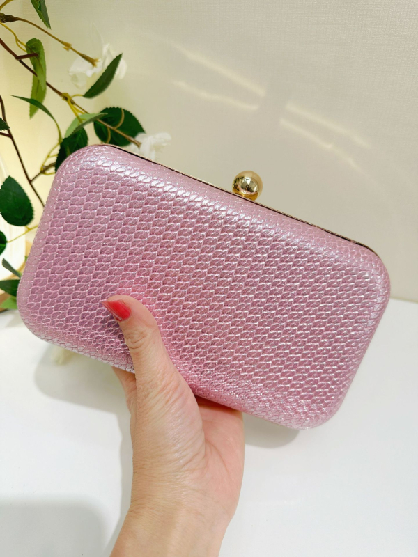 PU kožna četvrtasta clutch torbica s kopčom, džep za telefon, tvrdi kućište