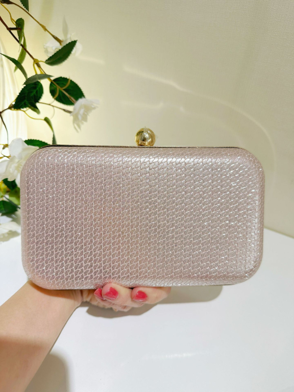 PU kožna četvrtasta clutch torbica s kopčom, džep za telefon, tvrdi kućište