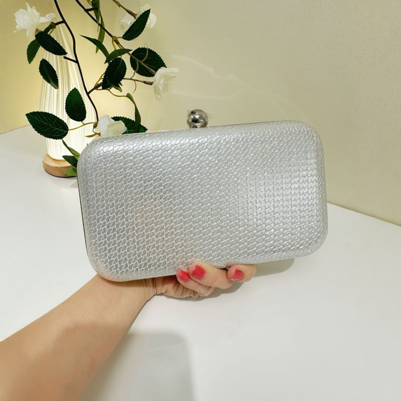 PU kožna četvrtasta clutch torbica s kopčom, džep za telefon, tvrdi kućište