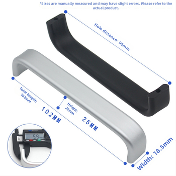 Mâner pentru mobilier din aliaj de aluminiu, design tip bară, finisaj anodizat, model 316, stil modern minimalist, montaj pe suprafață