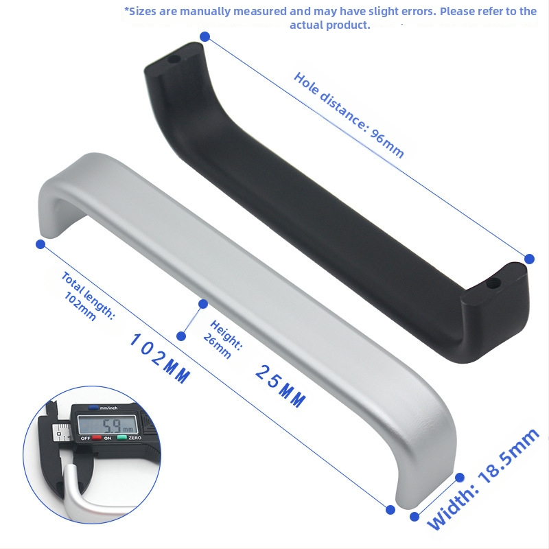 Mâner pentru mobilier din aliaj de aluminiu, design tip bară, finisaj anodizat, model 316, stil modern minimalist, montaj pe suprafață