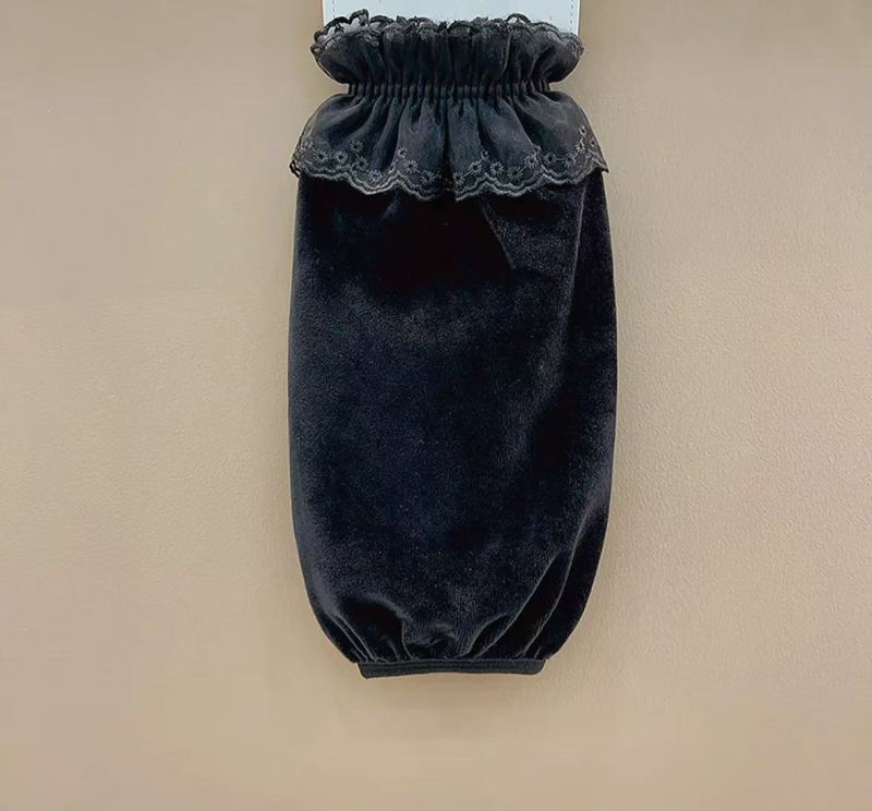 Unisex zaštitnici za rukave od baršuna jacquard za jesen-zimu, toplina, cartoon uzorak, prilagodljivi