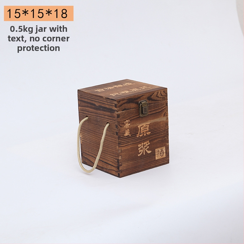 Дървена кутия за вино за две бутилки, гравирана, естествена дървесина, персонализирана облицовка, модел JXQ509