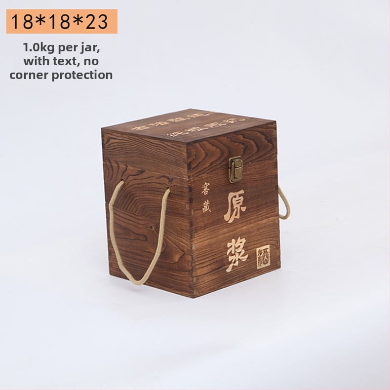 Дървена кутия за вино за две бутилки, гравирана, естествена дървесина, персонализирана облицовка, модел JXQ509