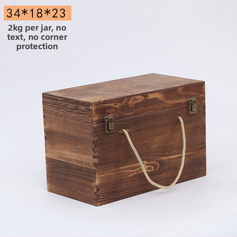 Дървена кутия за вино за две бутилки, гравирана, естествена дървесина, персонализирана облицовка, модел JXQ509