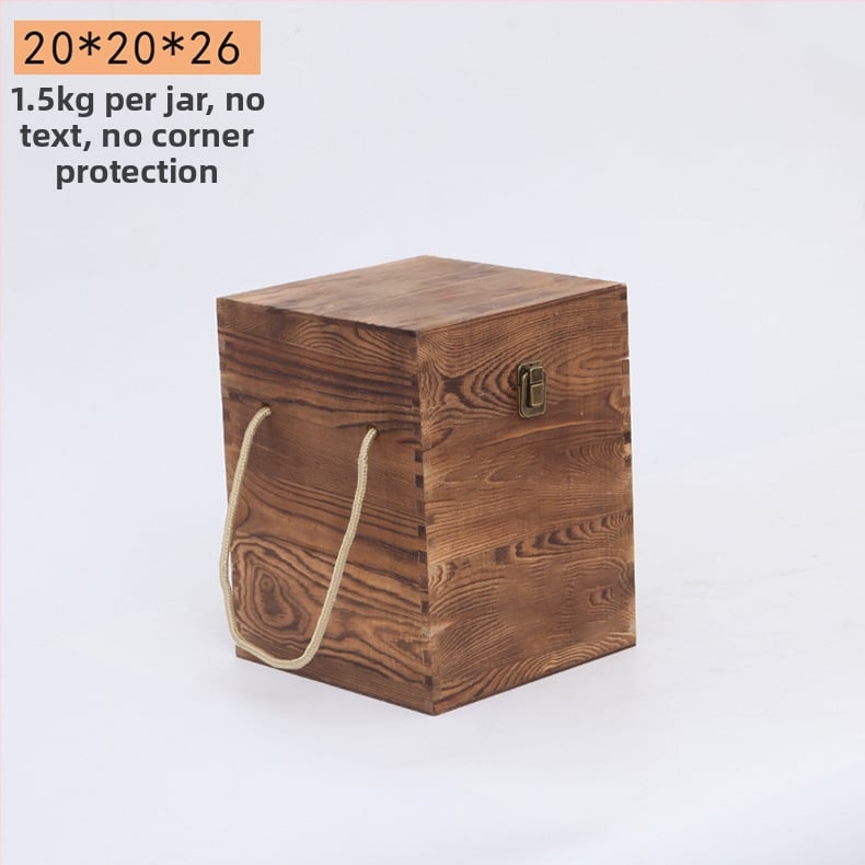 Дървена кутия за вино за две бутилки, гравирана, естествена дървесина, персонализирана облицовка, модел JXQ509