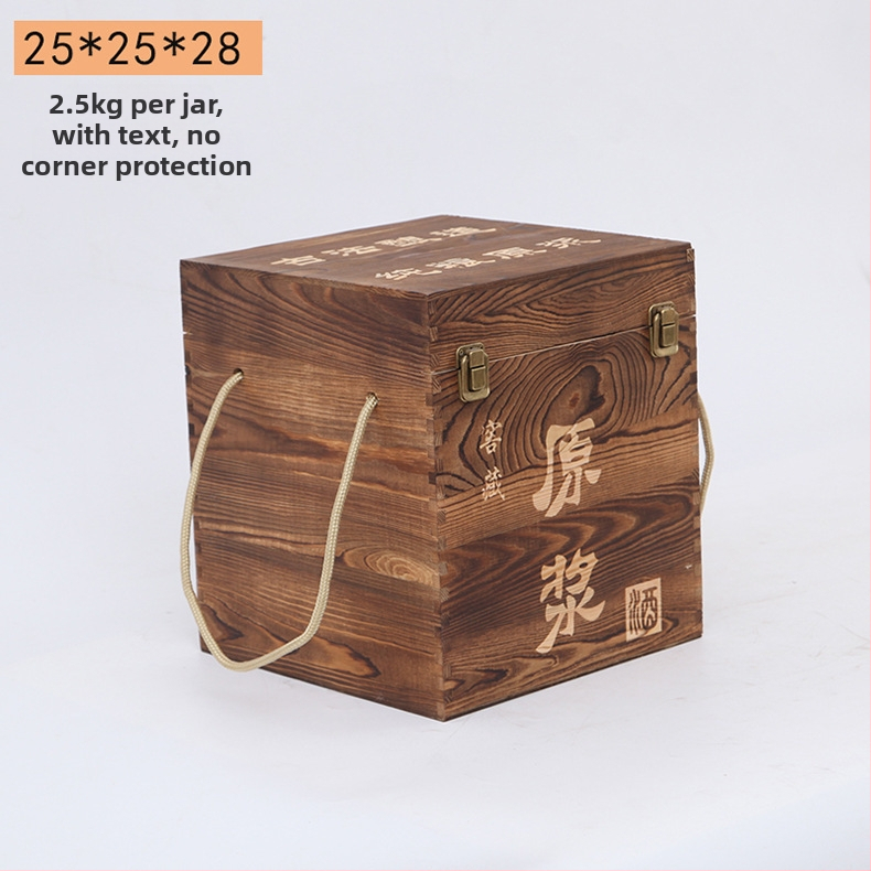 Дървена кутия за вино за две бутилки, гравирана, естествена дървесина, персонализирана облицовка, модел JXQ509