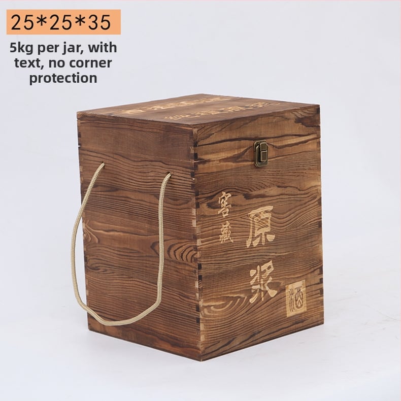 Дървена кутия за вино за две бутилки, гравирана, естествена дървесина, персонализирана облицовка, модел JXQ509