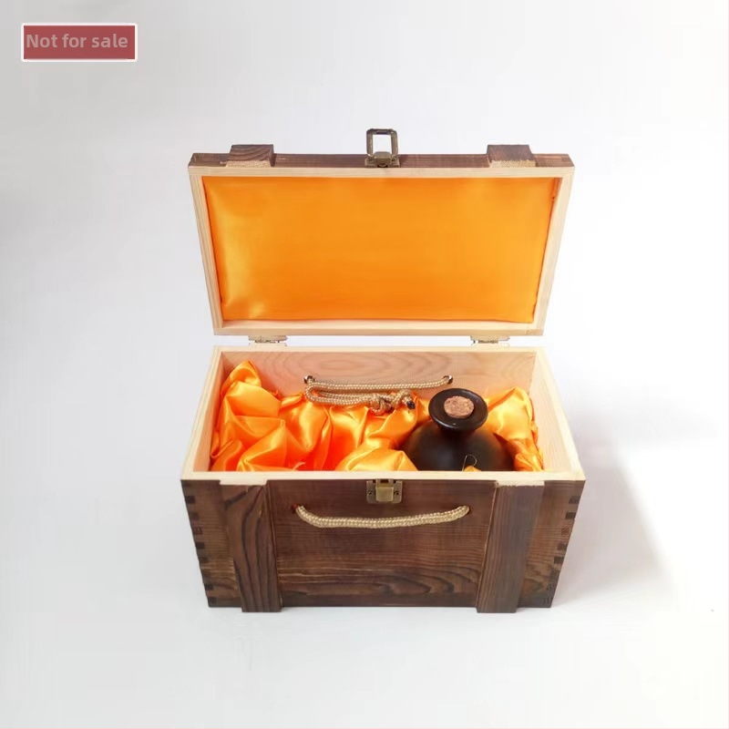 Дървена кутия за вино за две бутилки, гравирана, естествена дървесина, персонализирана облицовка, модел JXQ509