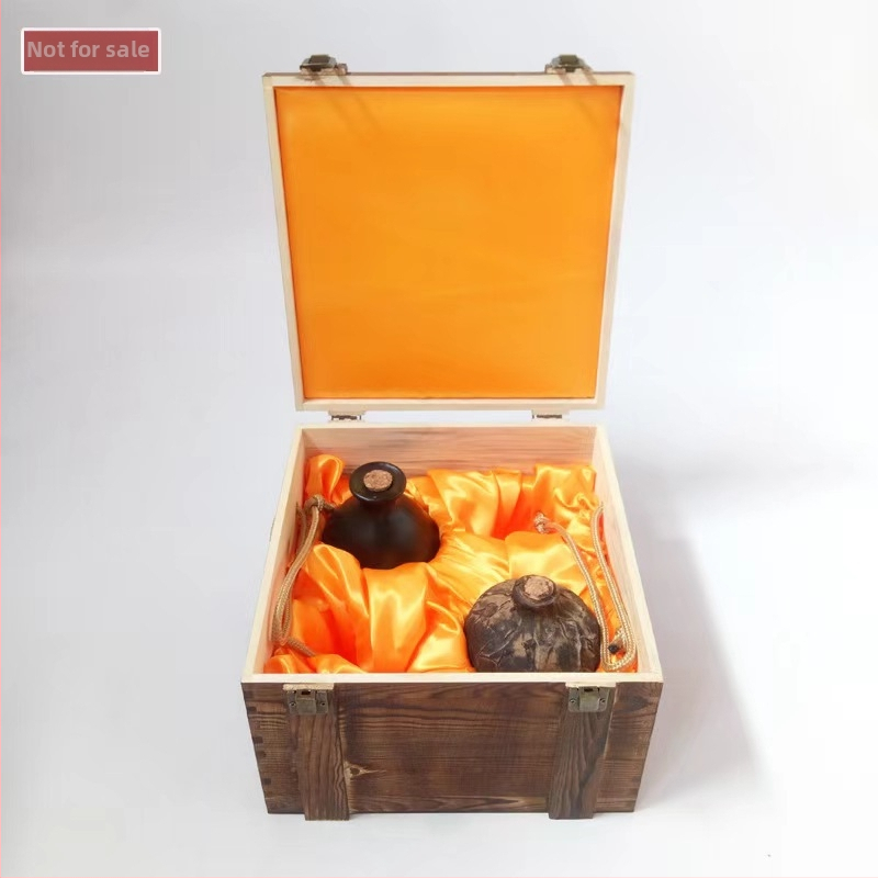 Дървена кутия за вино за две бутилки, гравирана, естествена дървесина, персонализирана облицовка, модел JXQ509