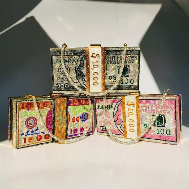 PVC clutch torbica, Birkin inspirirana, otvaranje aluminijskim okvirom, vodoravni kvadratnog oblika