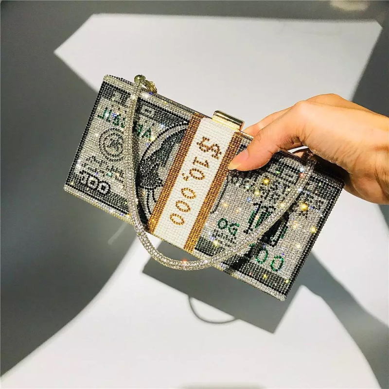 PVC clutch torbica, Birkin inspirirana, otvaranje aluminijskim okvirom, vodoravni kvadratnog oblika