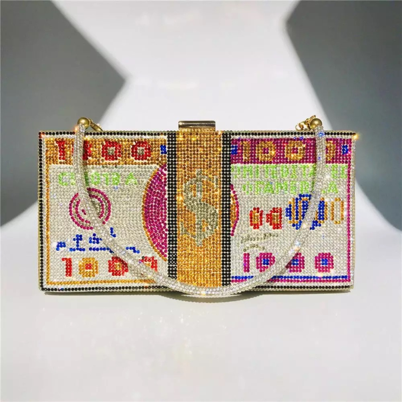 PVC clutch torbica, Birkin inspirirana, otvaranje aluminijskim okvirom, vodoravni kvadratnog oblika