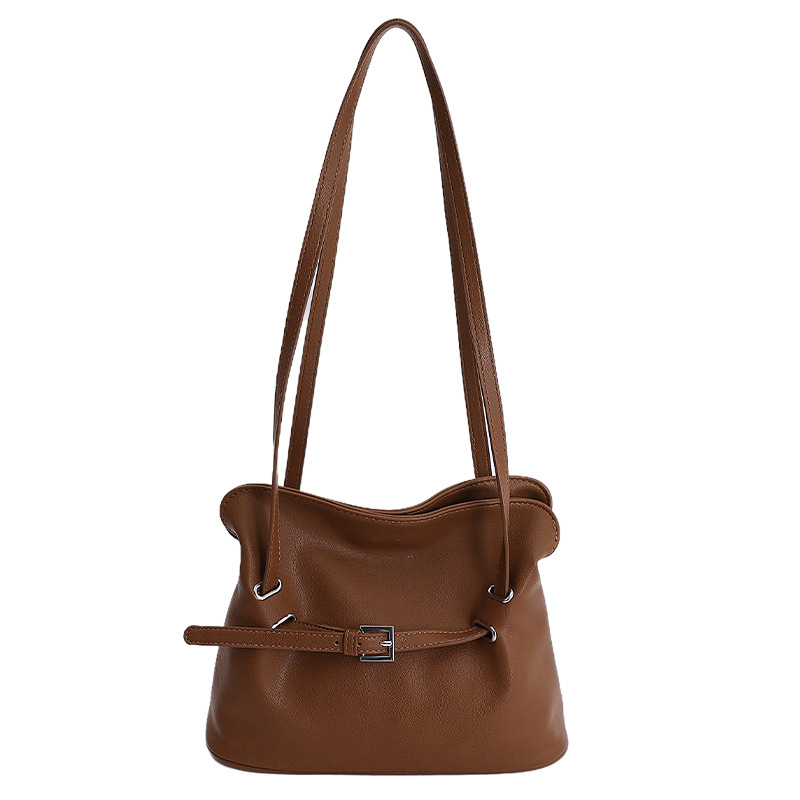 Nova tote torba s plisom u oblaku i remenom, PU koža, gradska dnevna crossbody torba