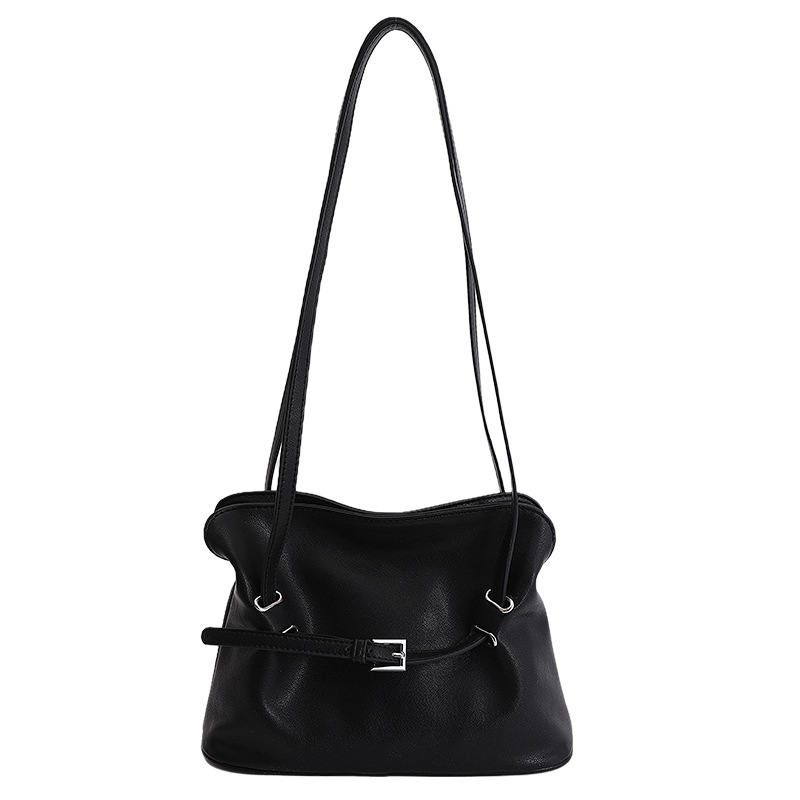 Nova tote torba s plisom u oblaku i remenom, PU koža, gradska dnevna crossbody torba