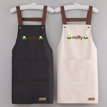 Konyhai kötény, ujjatlan, PVC, vízálló, koreai stílusú, vendéglátás céljára