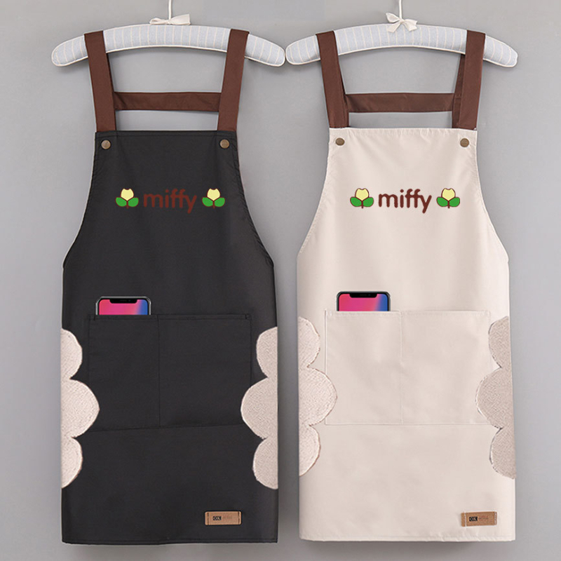 Konyhai kötény, ujjatlan, PVC, vízálló, koreai stílusú, vendéglátás céljára