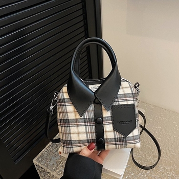 PU Tote torba za žene, vertikalno kvadratnog oblika, zatvarač, unutarnji džep s patch dizajnom